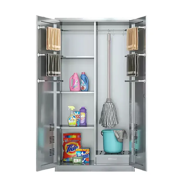 Stainless steel four-grid cleaning cabinet