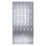 Stainless steel water cup cabinet with door