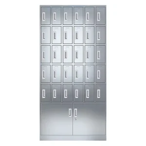Stainless steel water cup cabinet with door