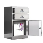 stainless steel bedside table
