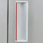 Stainless steel water cup cabinet with door