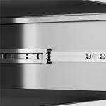 Stainless steel medium and two bucket file cabinet