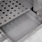 Stainless steel double door cleaning cabinet