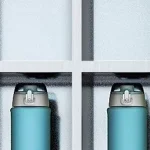 Stainless steel doorless water cup cabinet