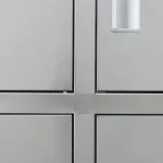 Stainless steel water cup cabinet with door