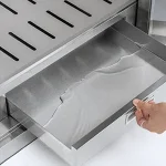 Stainless steel single door cleaning cabinet