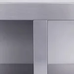 Stainless steel doorless shoe cabinet