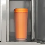 Stainless steel water cup cabinet with door