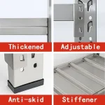 Stainless steel heavy duty load-bearing shelves