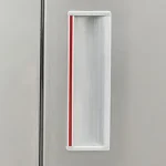 Stainless steel single door cleaning cabinet