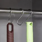 Stainless steel double door cleaning cabinet