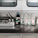Pharmacy stainless steel sterile western medicine cabinet