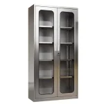 Stainless steel glass file cabinet