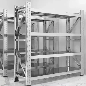 Stainless steel heavy duty load-bearing shelves