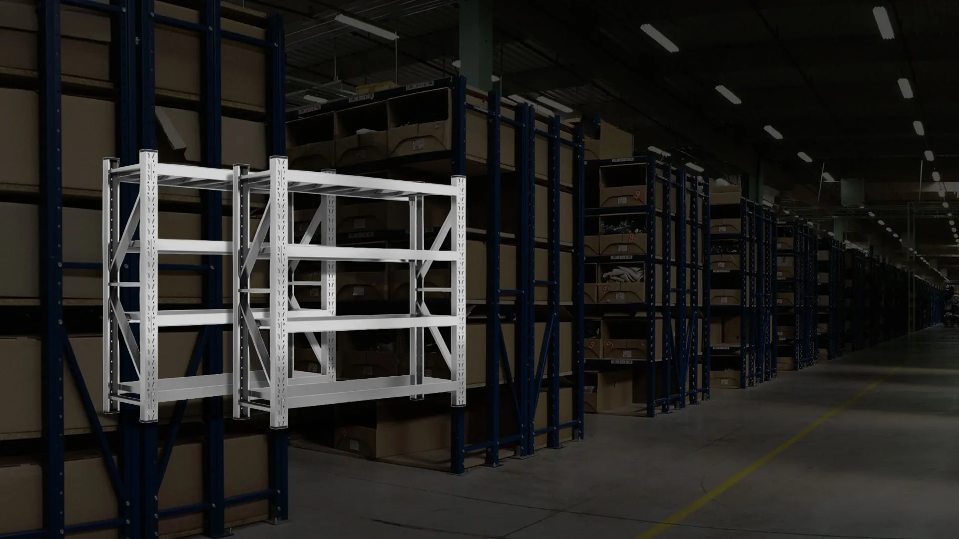 Stainless steel shelves